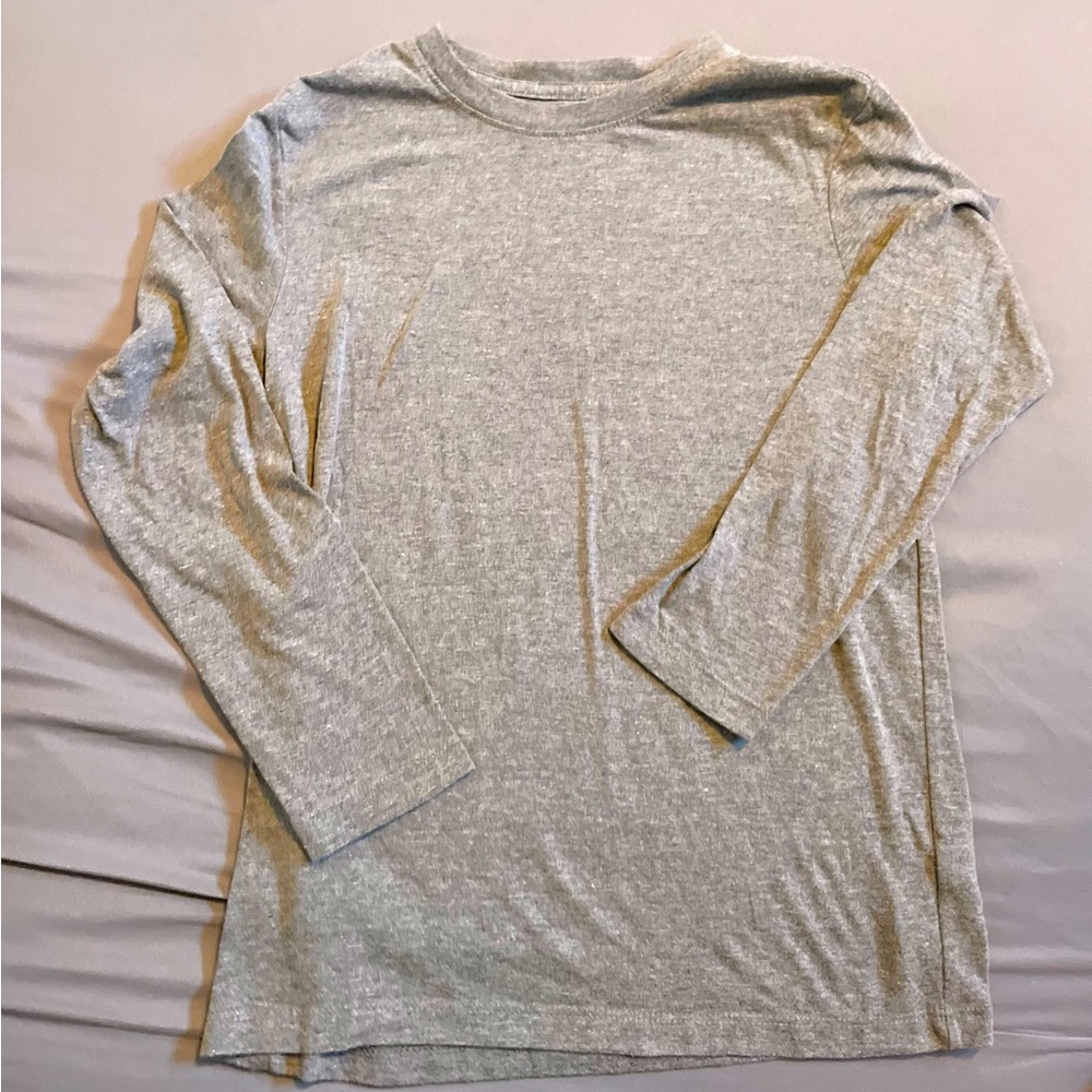 Old Navy boys size L (10/12) long gray sleeve shirt.